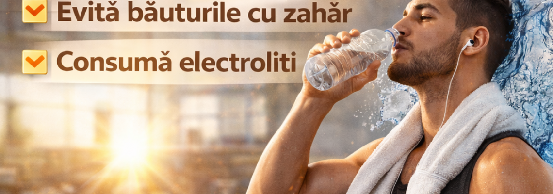 Hidratarea corecta in timpul antrenamentului: cheia performantei si recuperarii