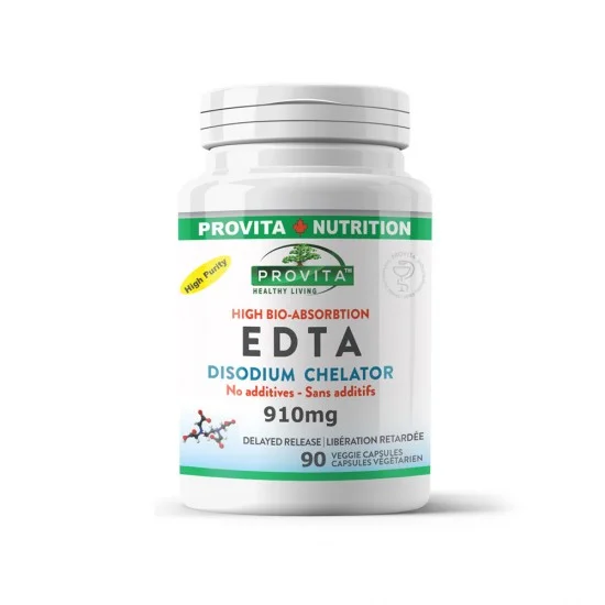 EDTA, 910 mg, 90 capsule gastro rezistente, PROVITA-NUTRITION