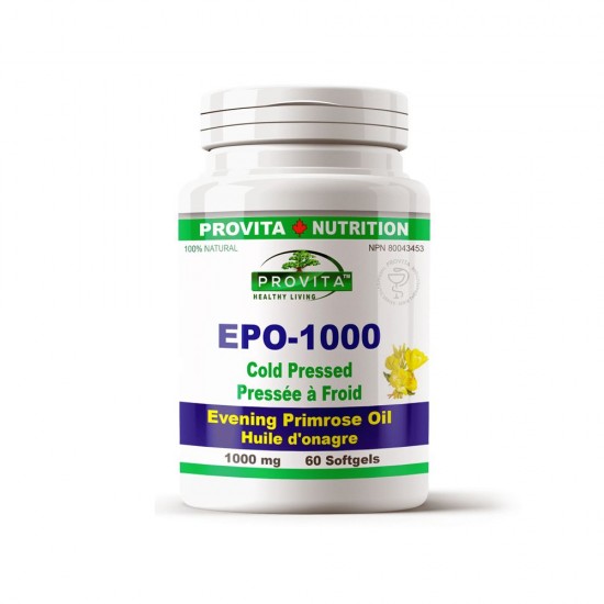 EPO 1000 – Evening Primrose Oil (Ulei de Primula) – 1000 mg, 60 caps, PROVITA-NUTRITION