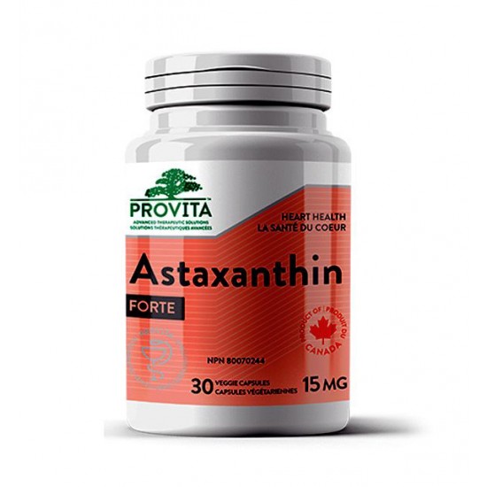 Astaxanthin forte – 15 mg, 30 caps, PROVITA-NUTRITION