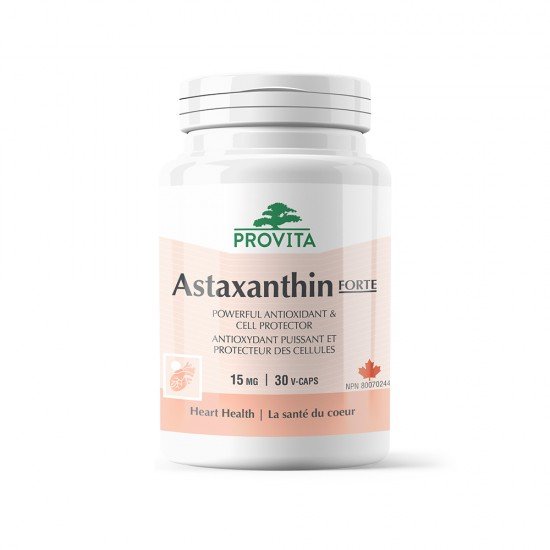 Astaxanthin forte – 15 mg, 30 caps, PROVITA-NUTRITION