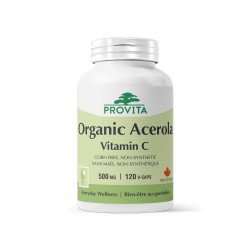 Organic Acerola Vitamin C, 120 caps, Provita Nutrition