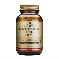 Pantothenic Acid 550 mg, 50 caps, SOLGAR