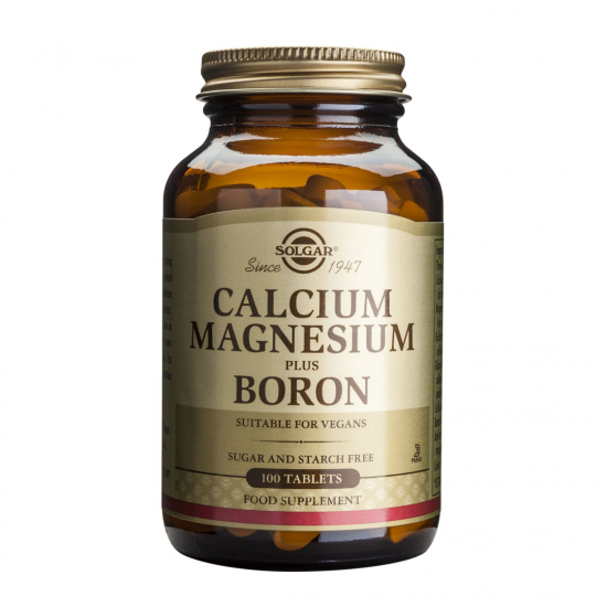 Calcium Magnesium Plus Boron, 100 tab, SOLGAR