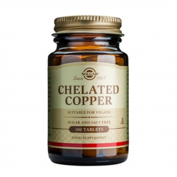 Chelated Copper 2,5 mg, 100 tab, SOLGAR