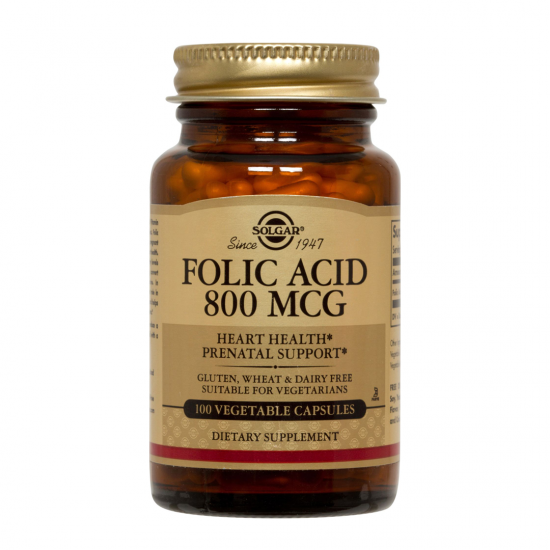 Folacin (Folic Acid) 800 mcg, 100 tablete, SOLGAR Folacin (Folic Acid) 800 mcg, 100 tablete, SOLGAR