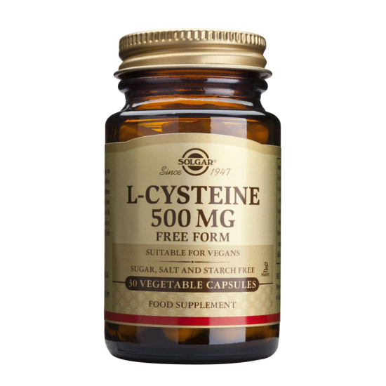 L-Cysteine 500 mg, 30 caps, SOLGAR