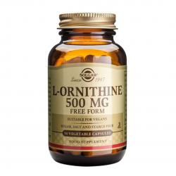L-Ornithine 500 mg, 50 caps, SOLGAR