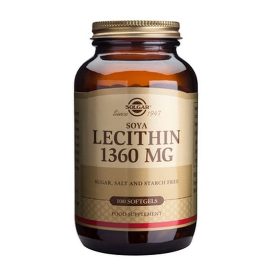Lecithin 1360mg, 100 caps, SOLGAR 