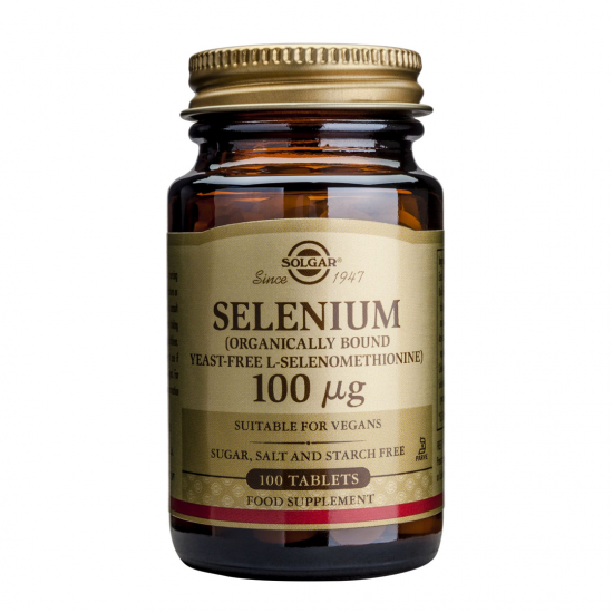 Selenium 100mcg, 100 tab, SOLGAR