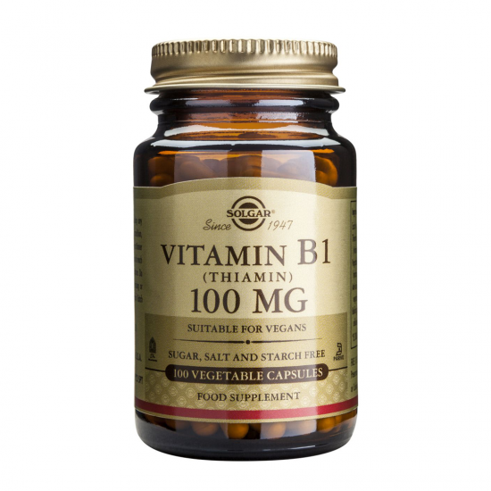 Vitamina B1 100 mg (Thiamin), 100 caps, SOLGAR 