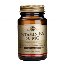 Vitamina B6 50 mg, 100 tab, SOLGAR