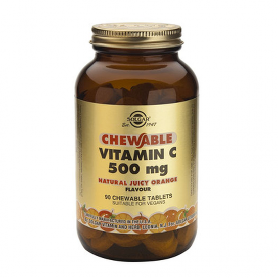 Vitamina C 500mg, 90 tablete masticabile, SOLGAR