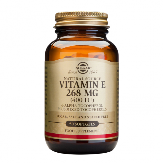 Vitamina E 268 mg (400 IU), 50 caps, SOLGAR