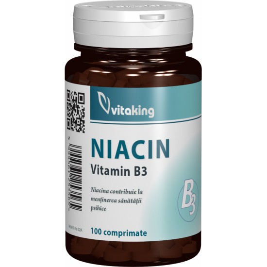 Vitamina B3 (Niacina) 100 mg, 100 tablete, Vitaking