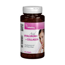 Acid hyaluronic + collagen, 60 capsule, Vitaking