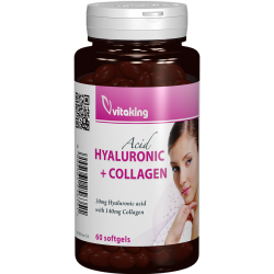Acid hyaluronic + collagen, 60 capsule, Vitaking