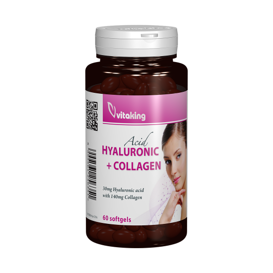 Acid hyaluronic + collagen, 60 capsule, Vitaking Acid hyaluronic + collagen, 60 capsule, Vitaking