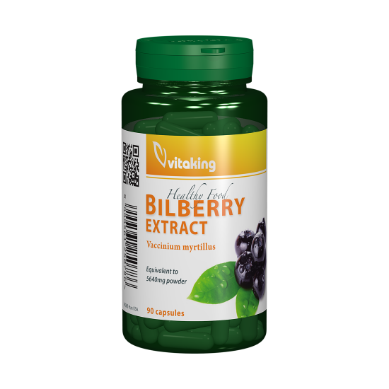 Bilberry extract (extract de afin negru), 90 capsule, Vitaking