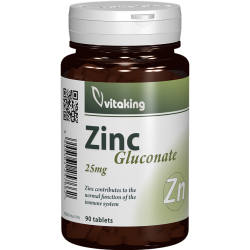 Zinc Gluconate 30 mg, 90 tablete, Vitaking