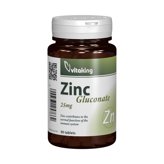 Zinc Gluconate 30 mg, 90 tablete, Vitaking
