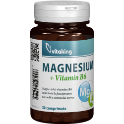Magnesium + B6, 30 tablete, Vitaking