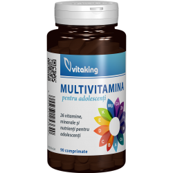 Mega Vitamin, multivitamina cu minerale pentru adolescenti, 90 comprimate
