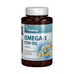 Omega 3 Forte, ulei de peste natural 1200mg, 90 capsule
