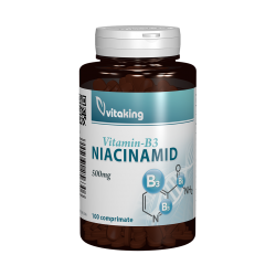 Vitamina B3 (Niacinamida) 500mg, 100 tablete, Vitaking