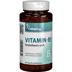 Vitamina B5 (acid pantotenic), 90 capsule, Vitaking Vitamina B5 (acid pantotenic), 90 capsule, Vitaking