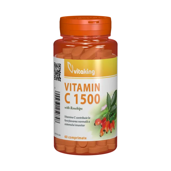 Vitamin C-1500 mg, 60 tablete, Vitaking