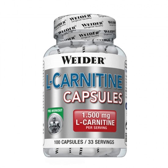 L-Carnitine Capsules, 100 capsul - Weider