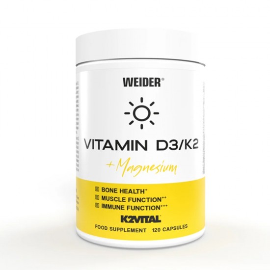 Vitamina D3/K2 + Magneziu, 120 capsule - Weider
