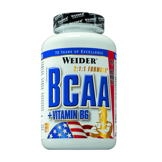 BCAA + Vitamina B6, 130 tablete, Weider BCAA + Vitamina B6, 130 tablete, Weider