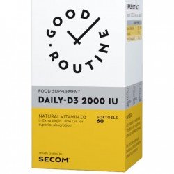 Daily D3 Good Routine, 2000 UI, 60 capsule - Secom