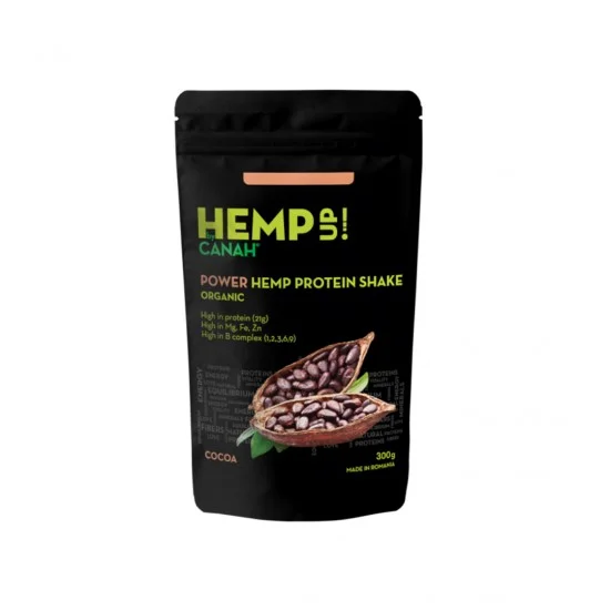 Shake proteic de canepa si cacao eco 300 g, Canah Shake proteic de canepa si cacao eco 300 g, Canah