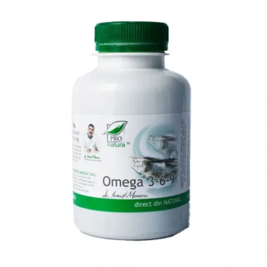 Omega 3-6-9 80 capsule uleioase - Pro Natura Omega 3-6-9 80 capsule uleioase - Pro Natura
