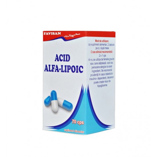 Acid alfa-lipoic, 70 capsule - Favisan