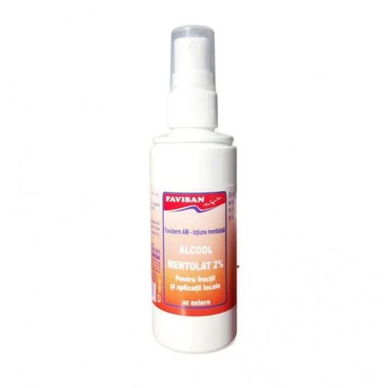 Alcool mentolat 2%, 100 ml - Favisan Alcool mentolat 2%, 100 ml - Favisan