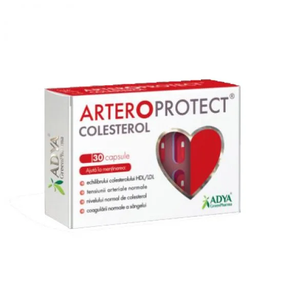 Arteroprotect Colesterol, 30 capsule - Adya Green Pharma Arteroprotect Colesterol, 30 capsule - Adya Green Pharma