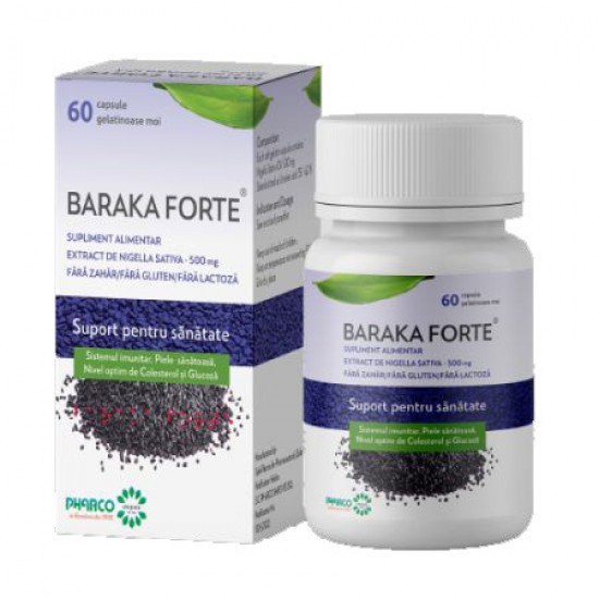 Baraka Forte, 500 mg, 60 capsule moi - Pharco