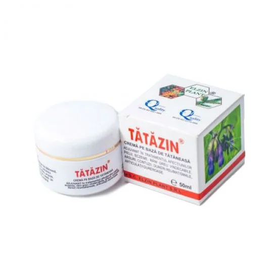 Crema pe baza de tataneasa, Tatazin, 50 ml - Elzin Plant Crema pe baza de tataneasa, Tatazin, 50 ml - Elzin Plant