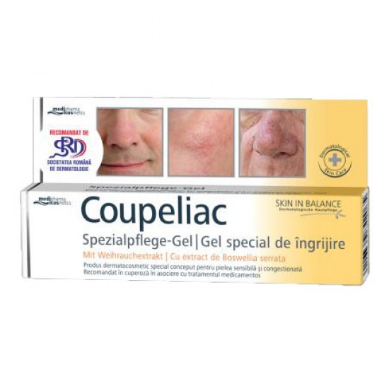 Gel pentru pielea sensibila si congestionanta Coupeliac, 20 ml - Medipharma Cosmetics