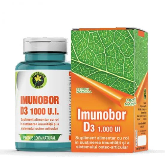 Imunobor D3 1000 UI, 60 capsule - Hypericum Imunobor D3 1000 UI, 60 capsule - Hypericum