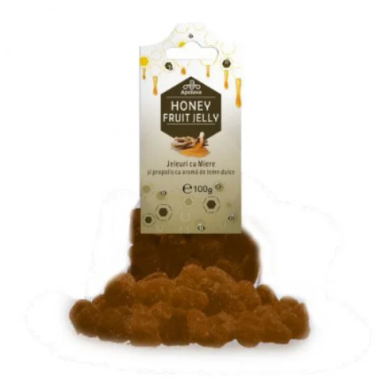 Jeleuri cu propolis si aroma de lemn dulce, 100g - Apidava Jeleuri cu propolis si aroma de lemn dulce, 100g - Apidava