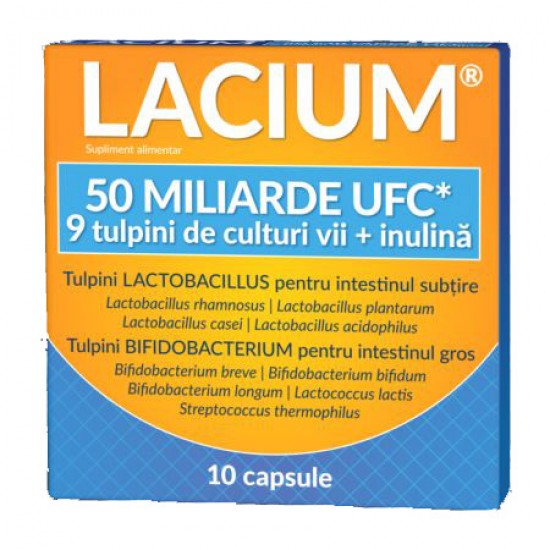 Lacium 50 miliarde UFC, 10 capsule - Zdrovit