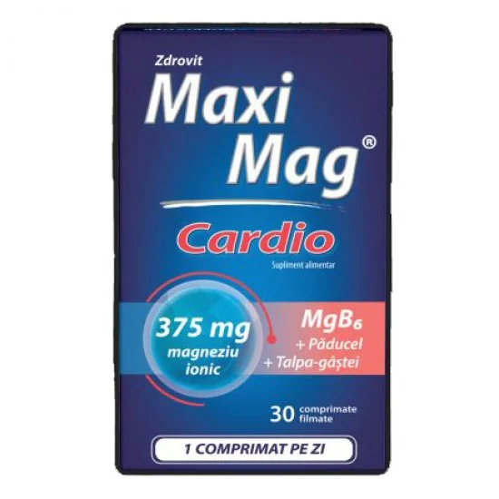MaxiMag Cardio, 375 mg, 30 comprimate - Zdrovit MaxiMag Cardio, 375 mg, 30 comprimate - Zdrovit