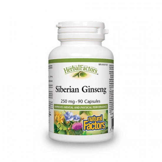 Ginseng Siberian, 90 capsule - Natural Factors