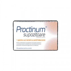 Proctinum supozitoare cu acid hialuronic pentru hemoroizi, 10 bucati - Zdrovit