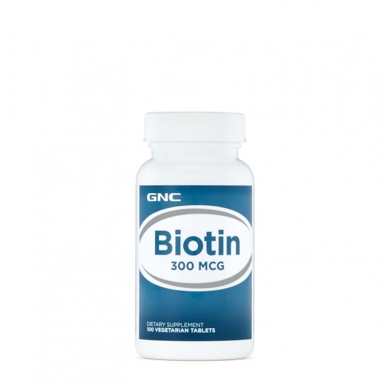 GNC Biotin 300 mcg, Biotina, 100 tb